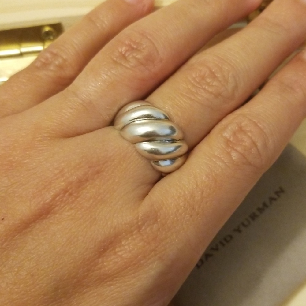 David Yurman Wide Sculpted Hampton Cable Ring - Picture 1 of 4